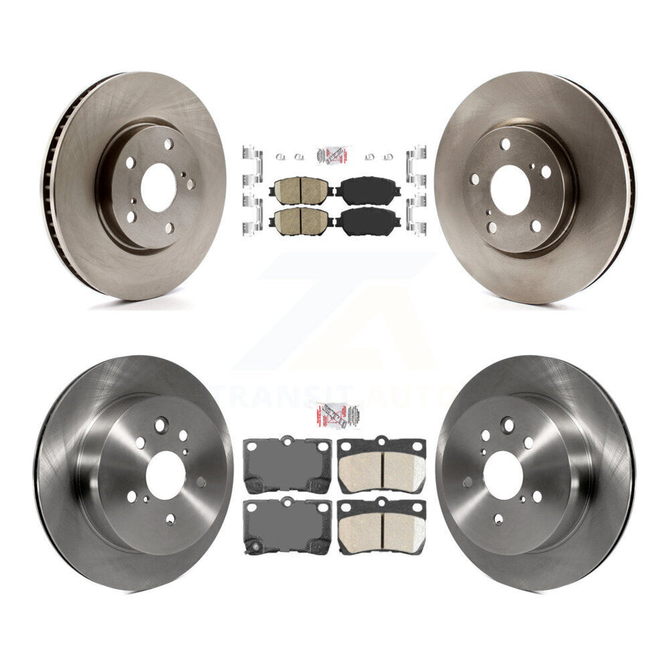 Front Rear Ceramic Pads And Disc Brake Rotors Kit (6Pc) For Lexus IS250 GS300 K8A-104897