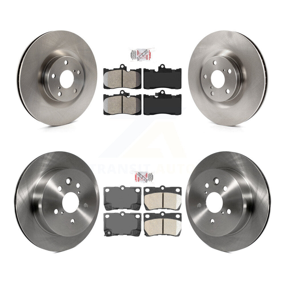 Front Semi-Metallic Rear Ceramic Pad & Brake Rotor Kit (6Pc) For Lexus IS350 GS350 GS450h K8A-104899