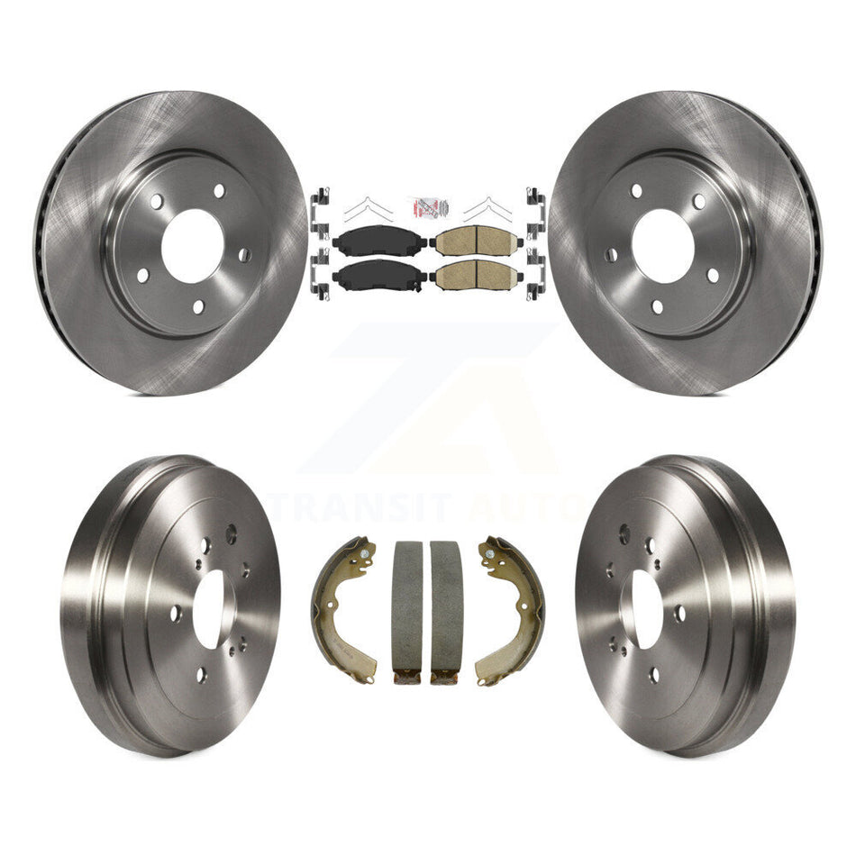 Front Rear Disc Brake Rotors Ceramic Pad Drum Kit For Nissan NV200 Chevrolet City Express K8A-104901