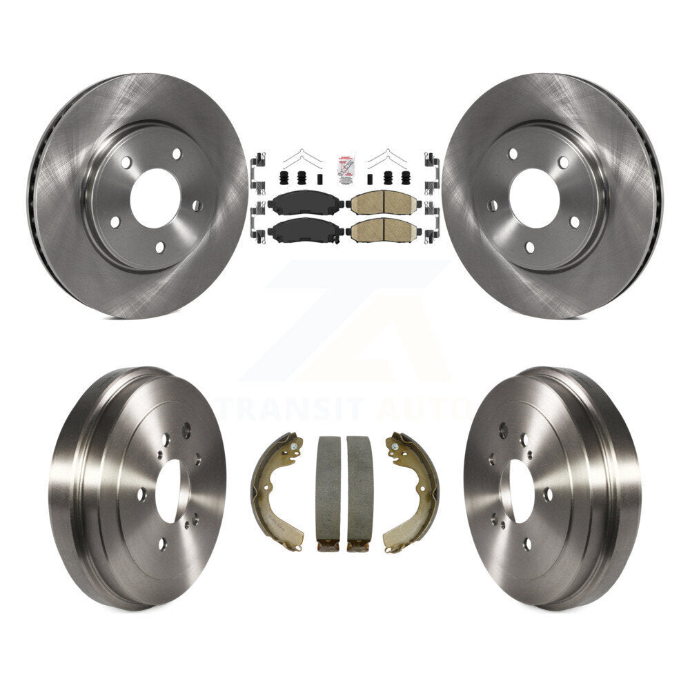 Front Rear Disc Brake Rotors Ceramic Pad Drum Kit For Nissan NV200 Chevrolet City Express K8A-104902