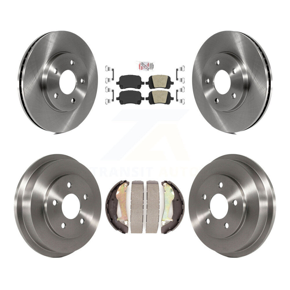 Front Rear Disc Brake Rotors Ceramic Pads And Drum Kit For Chevrolet HHR K8A-104914