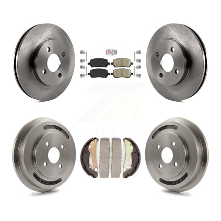 Front Rear Disc Brake Rotors Ceramic Pads And Drum Kit For Chevrolet Cobalt Pontiac G5 K8A-104916