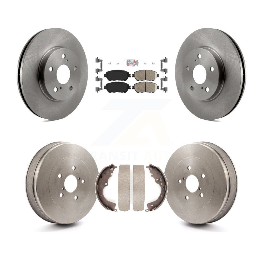 Front Rear Disc Brake Rotors Ceramic Pads And Drum Kit For 2004-2010 Toyota Sienna K8A-104929