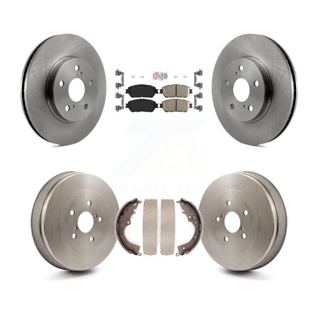 Front Rear Disc Brake Rotors Ceramic Pads And Drum Kit For 2004-2010 Toyota Sienna K8A-104929