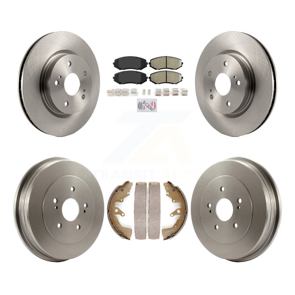 Front Rear Disc Brake Rotors Semi-Metallic Pad Drum Kit For 2006-2008 Suzuki Grand Vitara K8A-104946