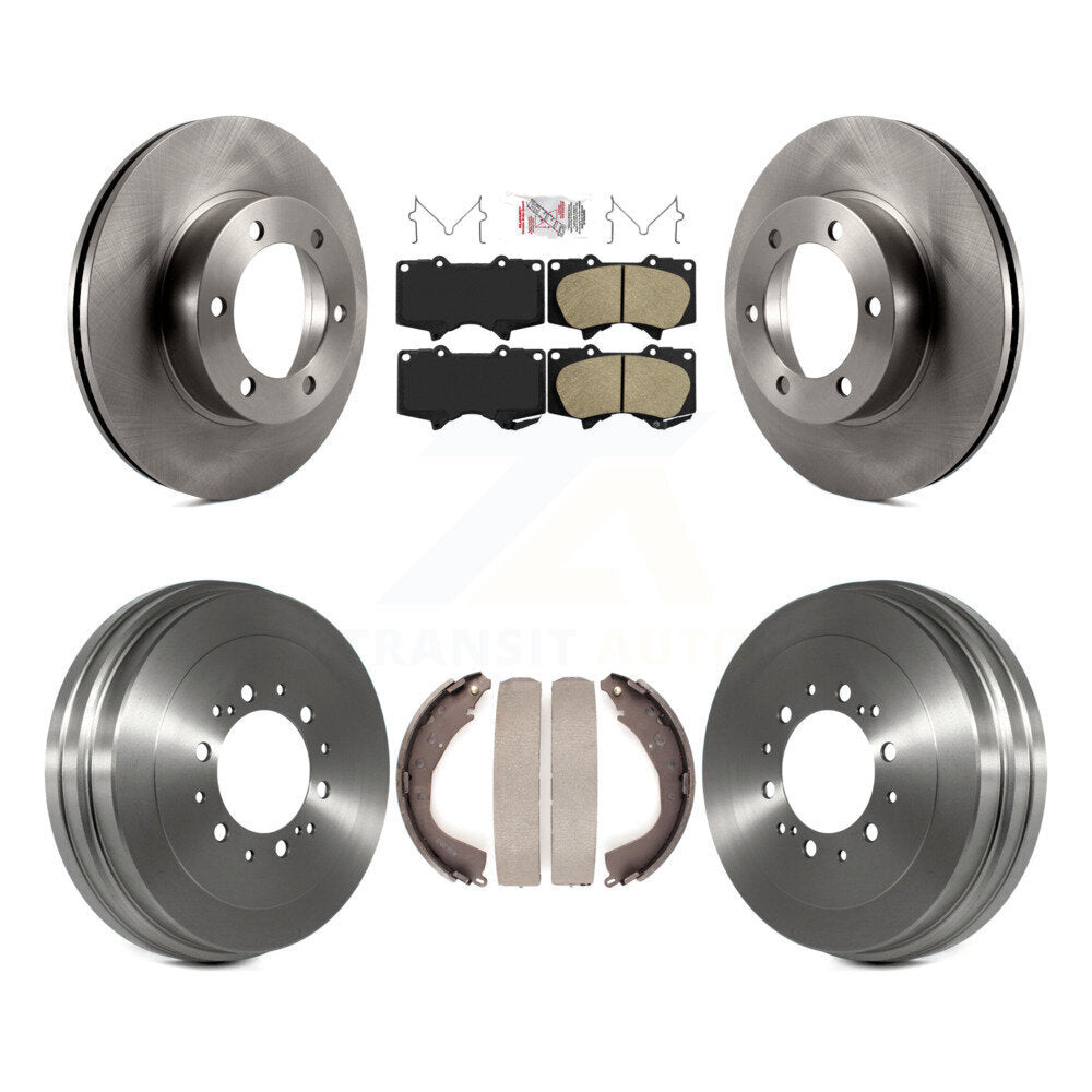 Front Rear Disc Brake Rotors Ceramic Pads And Drum Kit For 2004-2006 Toyota Tundra K8A-104947