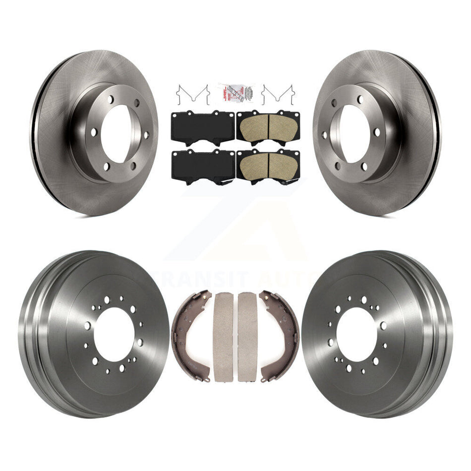 Front Rear Disc Brake Rotors Ceramic Pads And Drum Kit For 2004-2006 Toyota Tundra K8A-104947