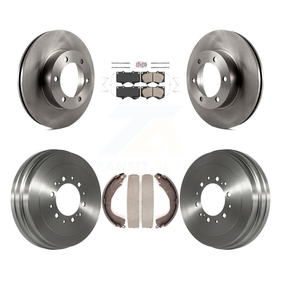 Front Rear Disc Brake Rotors Ceramic Pads And Drum Kit For 2004-2006 Toyota Tundra K8A-104948