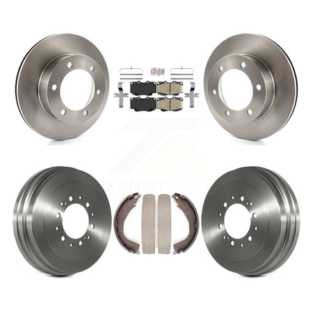 Front Rear Disc Brake Rotors Ceramic Pads And Drum Kit For Toyota Tacoma K8A-104949