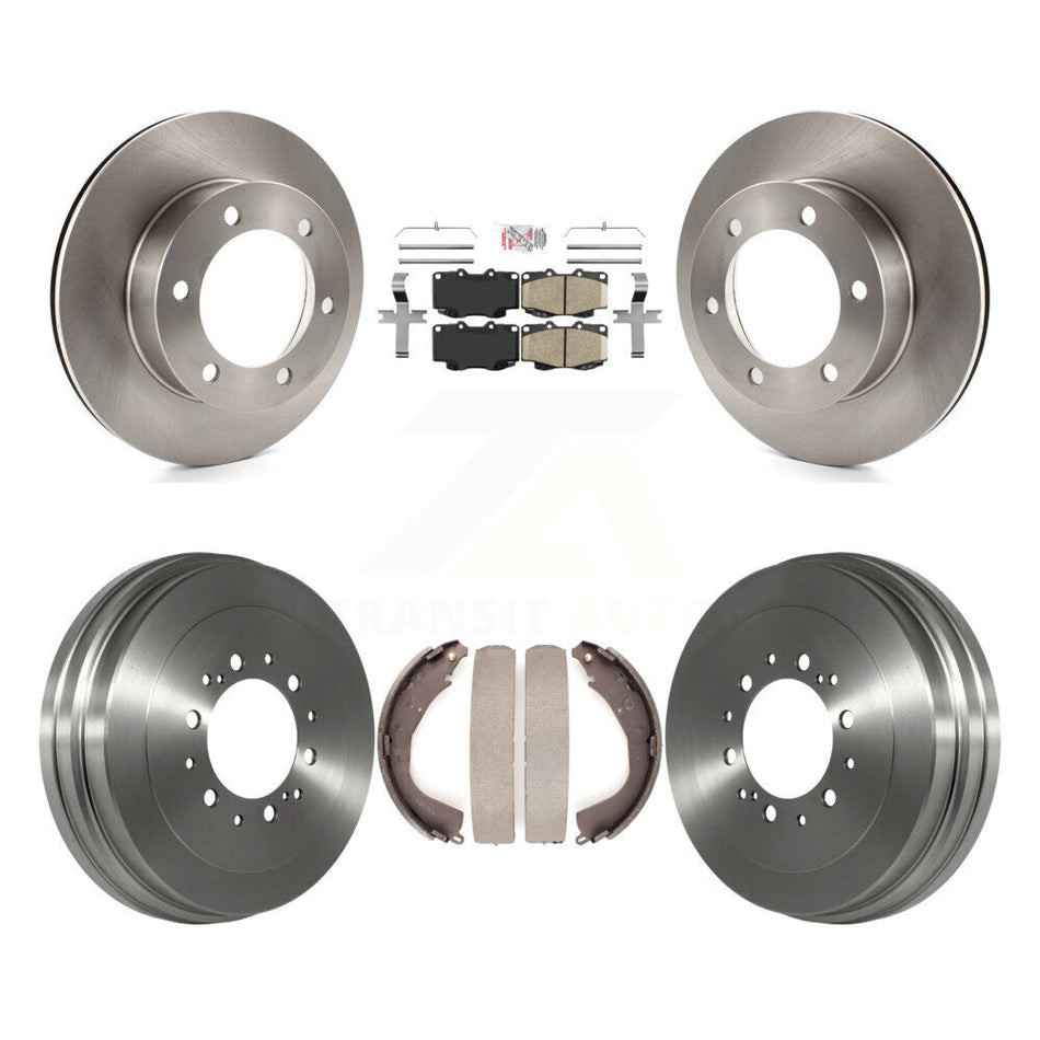 Front Rear Disc Brake Rotors Ceramic Pads And Drum Kit For Toyota Tacoma K8A-104949