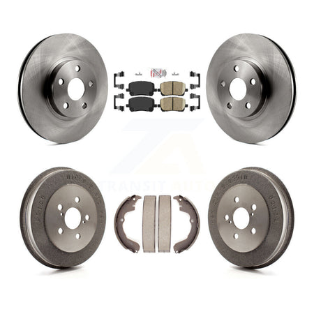 Front Rear Disc Brake Rotors Ceramic Pads And Drum Kit For Toyota Matrix Pontiac Vibe K8A-104954