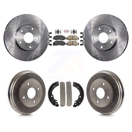 Front Rear Disc Brake Rotors Ceramic Pads And Drum Kit For 1998-2002 Honda Accord 3.0L K8A-104978