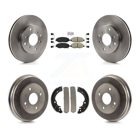 Front Rear Brake Rotors Ceramic Pad & Drum Kit For 1998-2002 Honda Accord Coupe with 2.3L K8A-104979