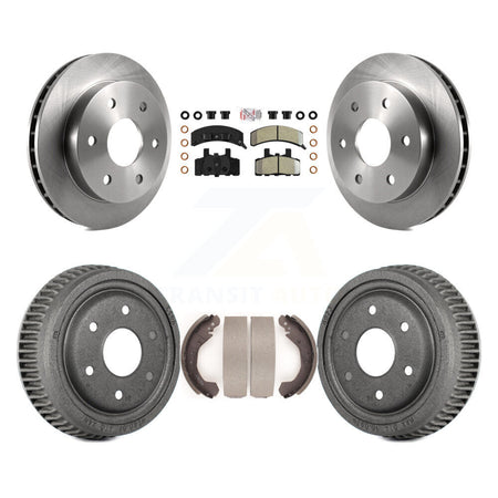 Front Rear Brake Rotors Semi-Metallic Pad & Drum Kit For Chevrolet K1500 GMC Yukon Blazer K8A-104981