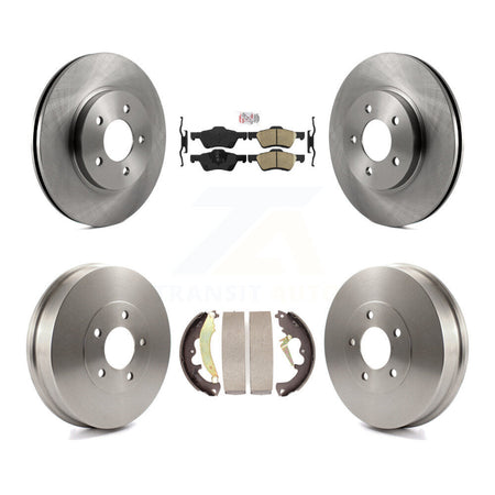 Front Rear Disc Brake Rotors Ceramic Pads And Drum Kit For Ford Escape Mercury Mariner K8A-104987