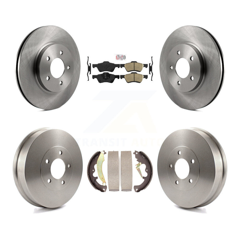 Front Rear Disc Brake Rotors Ceramic Pads And Drum Kit For Ford Escape Mercury Mariner K8A-104987
