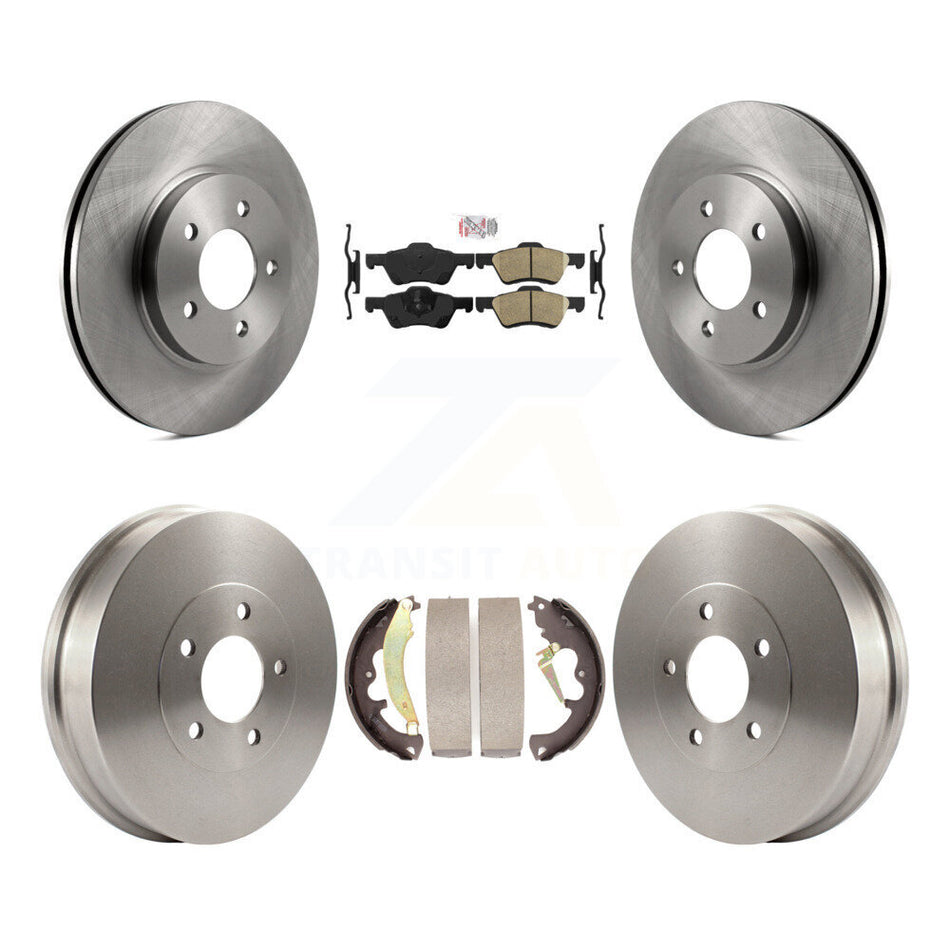 Front Rear Disc Brake Rotors Ceramic Pads And Drum Kit For Ford Escape Mercury Mariner K8A-104987