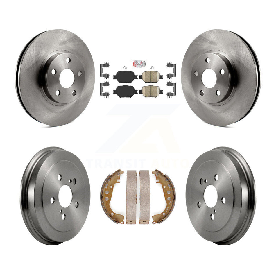 Front Rear Disc Brake Rotors Ceramic Pads And Drum Kit For Toyota Celica K8A-104997