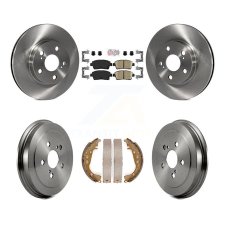 Front Rear Disc Brake Rotors Ceramic Pads And Drum Kit For 2004-2008 Toyota Prius K8A-104999