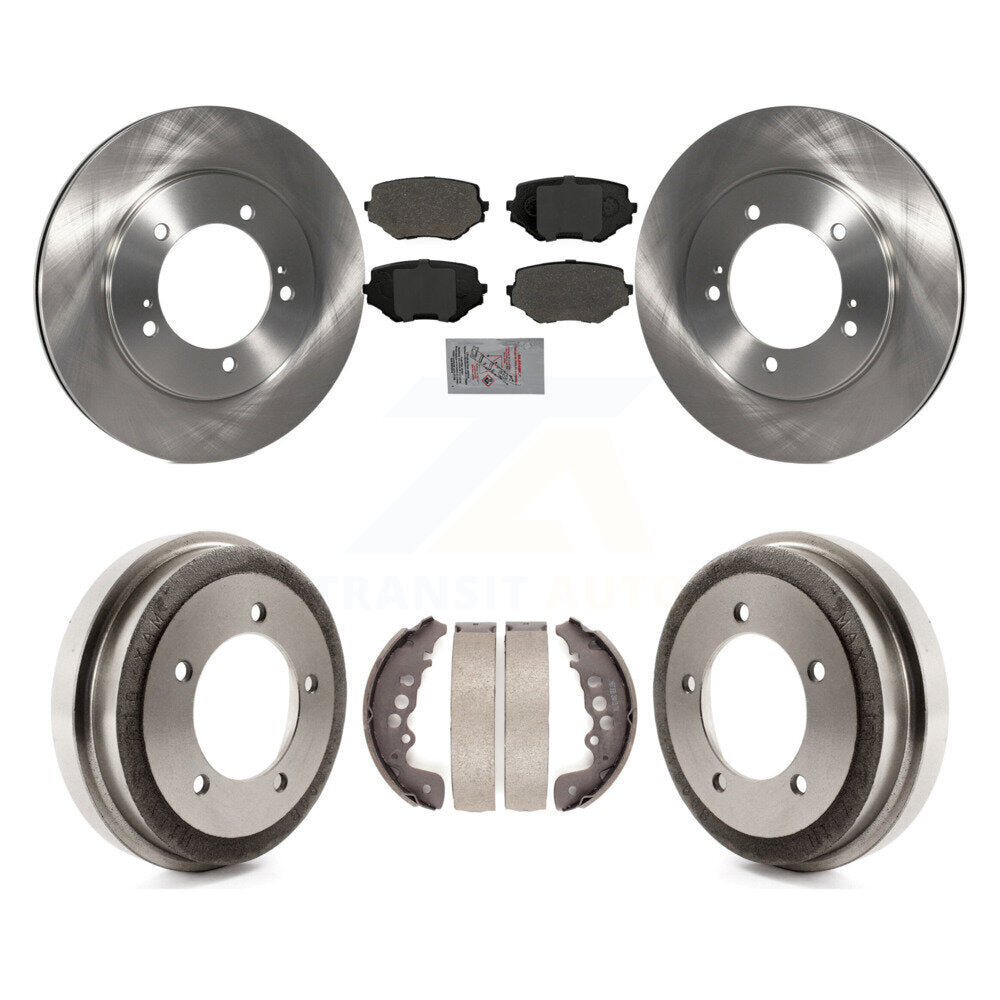 Front Rear Disc Brake Rotors Semi-Metallic Pads And Drum Kit For Suzuki Grand Vitara K8A-105013
