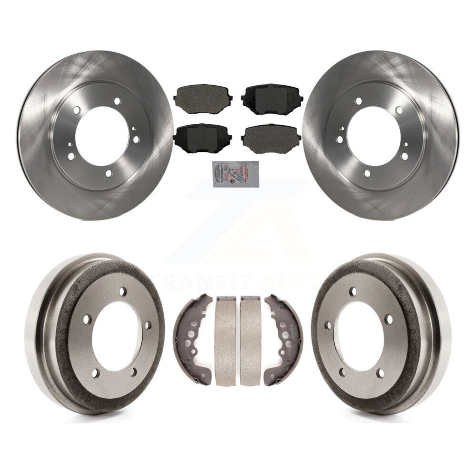 Front Rear Disc Brake Rotors Semi-Metallic Pads And Drum Kit For Suzuki Grand Vitara K8A-105013