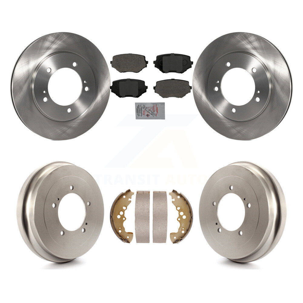 Front Rear Disc Brake Rotors Semi-Metallic Pads And Drum Kit For Suzuki XL-7 Grand Vitara K8A-105014