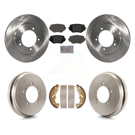 Front Rear Disc Brake Rotors Semi-Metallic Pads And Drum Kit For Suzuki XL-7 Grand Vitara K8A-105014