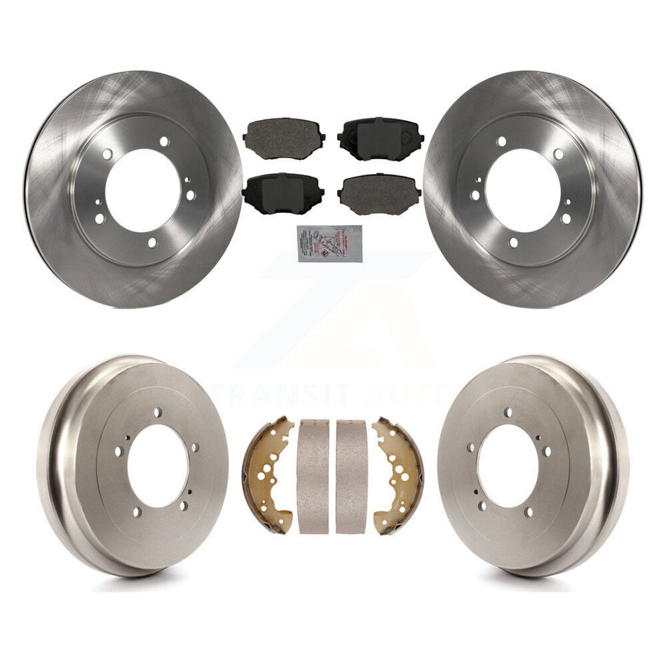 Front Rear Disc Brake Rotors Semi-Metallic Pads And Drum Kit For Suzuki XL-7 Grand Vitara K8A-105014