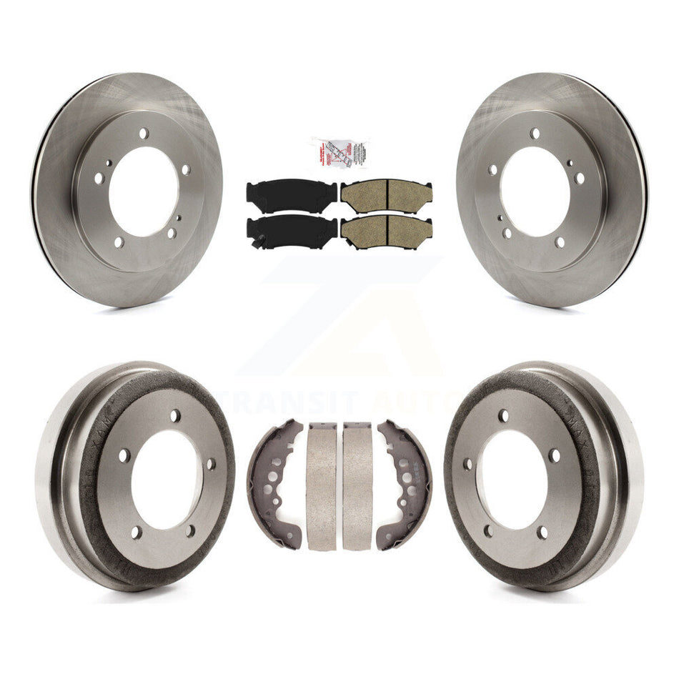 Front Rear Brake Rotor Semi-Metallic Pad And Drum Kit For Chevrolet Tracker Suzuki Vitara K8A-105015