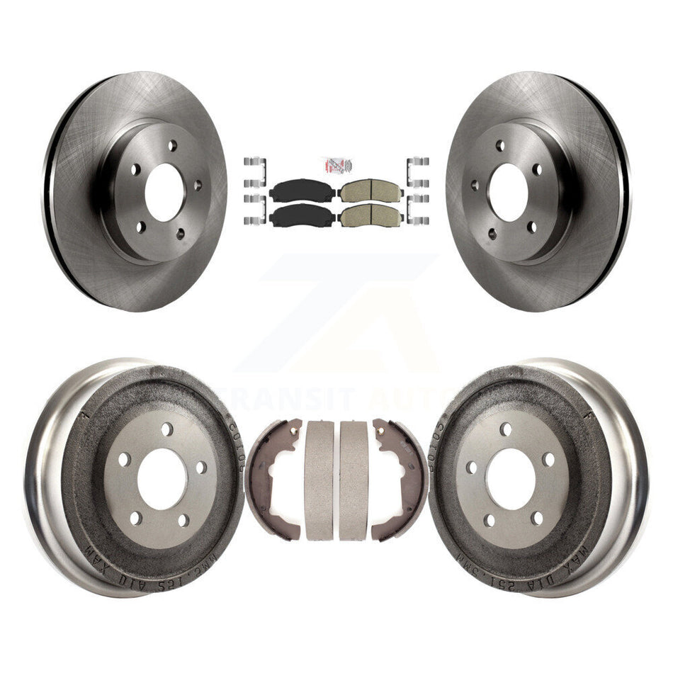 Front Rear Disc Brake Rotor Ceramic Pad Drum Kit For Saturn Vue Chevrolet Equinox Pontiac K8A-105021