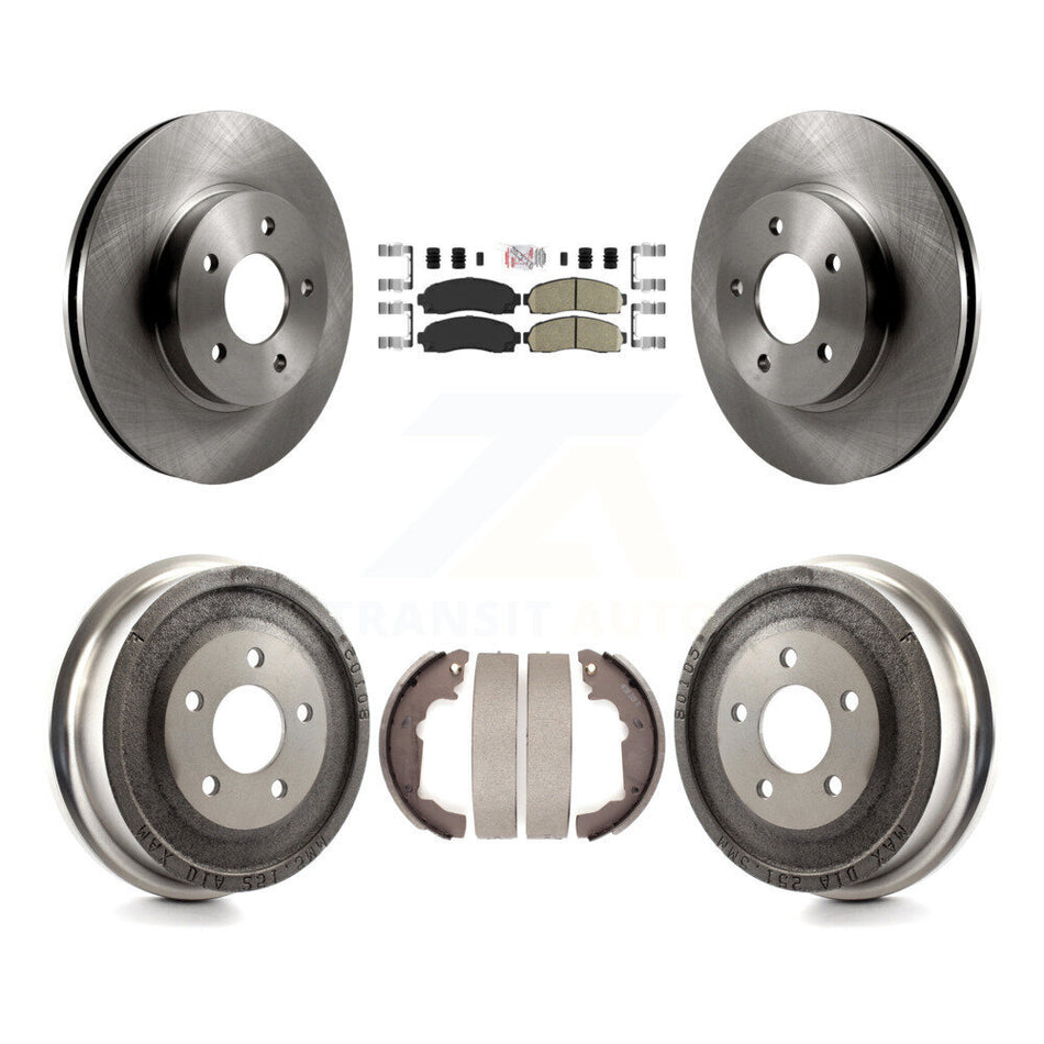Front Rear Disc Brake Rotor Ceramic Pad Drum Kit For Saturn Vue Chevrolet Equinox Pontiac K8A-105022