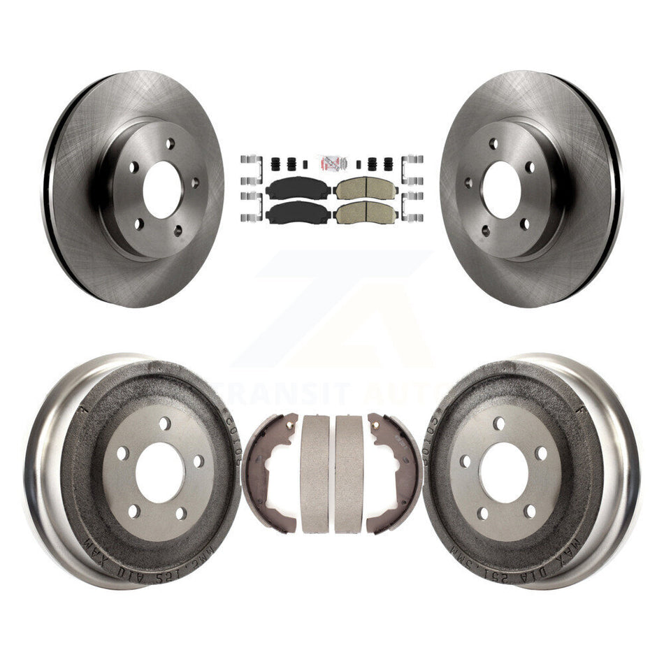 Front Rear Disc Brake Rotor Ceramic Pad Drum Kit For Saturn Vue Chevrolet Equinox Pontiac K8A-105022