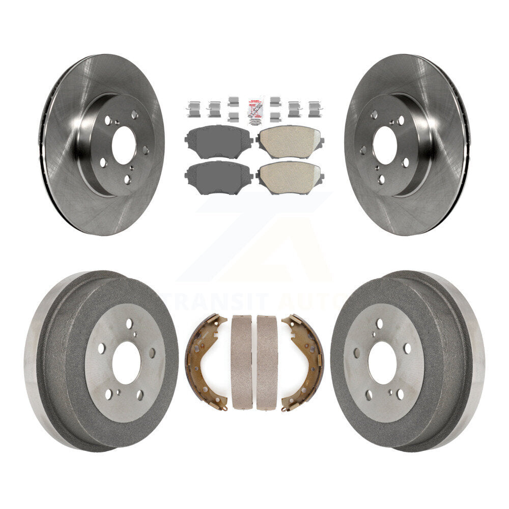 Front Rear Brake Rotor Ceramic Pad Drum Kit For 03 Toyota RAV4 BATTERY EV (EV BEV) engine K8A-105025