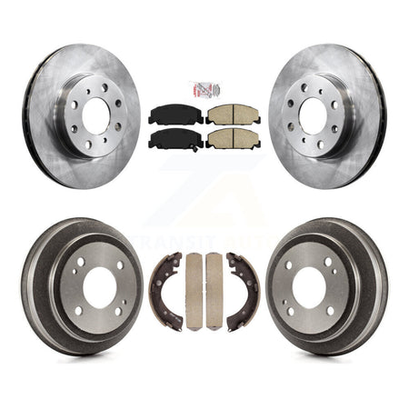 Front Rear Disc Brake Rotors Ceramic Pads And Drum Kit For Honda Civic K8A-105031