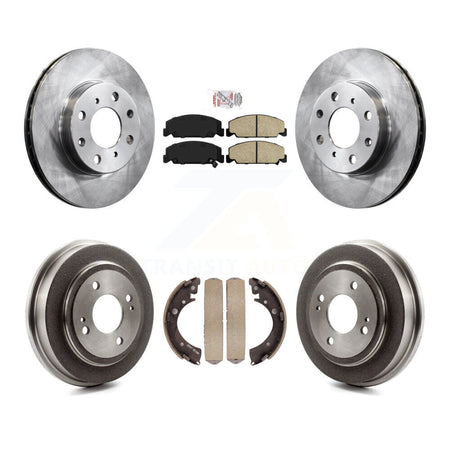 Front Rear Disc Brake Rotors Ceramic Pads And Drum Kit For Honda Civic K8A-105033