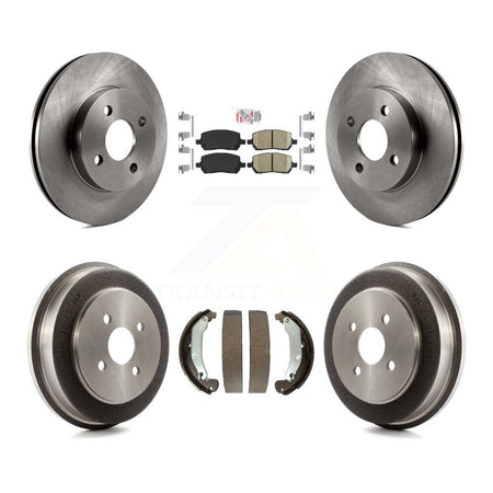 Front Rear Brake Rotors Ceramic Pad & Drum Kit For Pontiac Chevrolet Cobalt Saturn Ion G5 K8A-105035