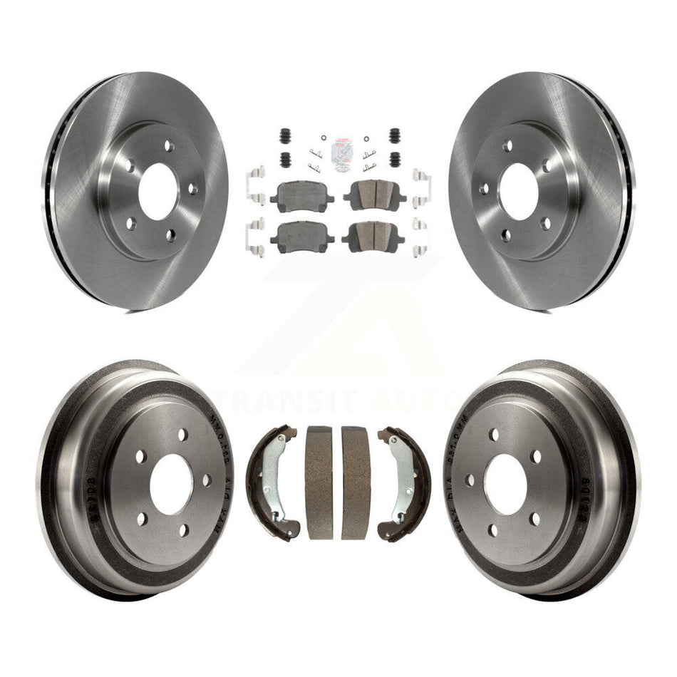 Front Rear Disc Brake Rotors Ceramic Pads And Drum Kit For Chevrolet HHR K8A-105038