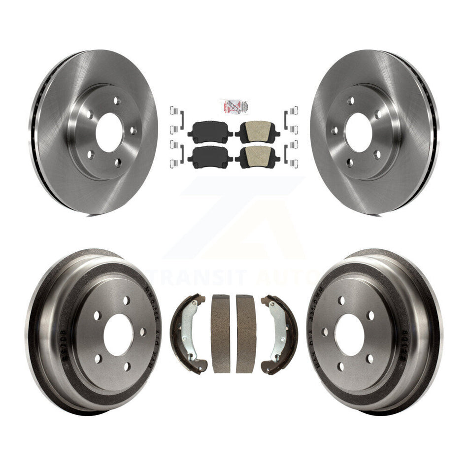 Front Rear Disc Brake Rotors Ceramic Pads And Drum Kit For Chevrolet HHR K8A-105039