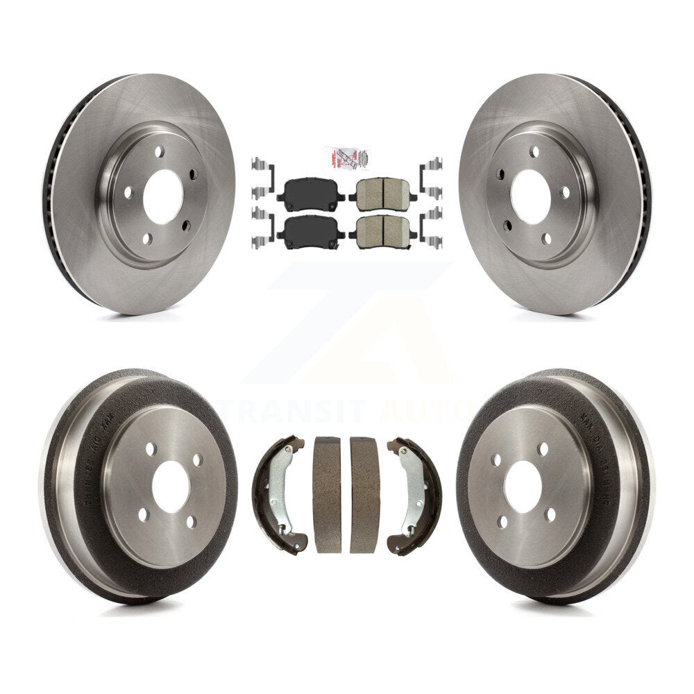 Front Rear Brake Rotors Ceramic Pad Drum Kit For 06 Pontiac Pursuit With Disc Brakes K8A-105044