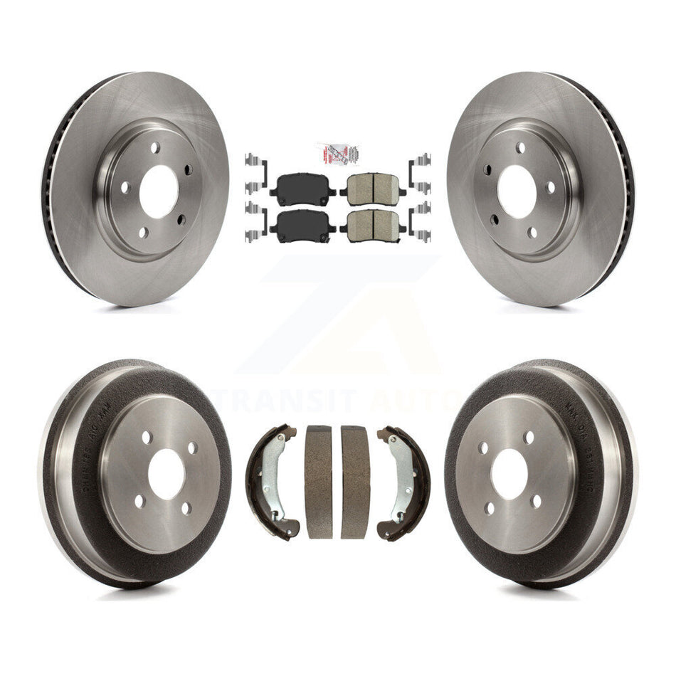Front Rear Brake Rotors Ceramic Pad Drum Kit For 06 Pontiac Pursuit With Disc Brakes K8A-105044