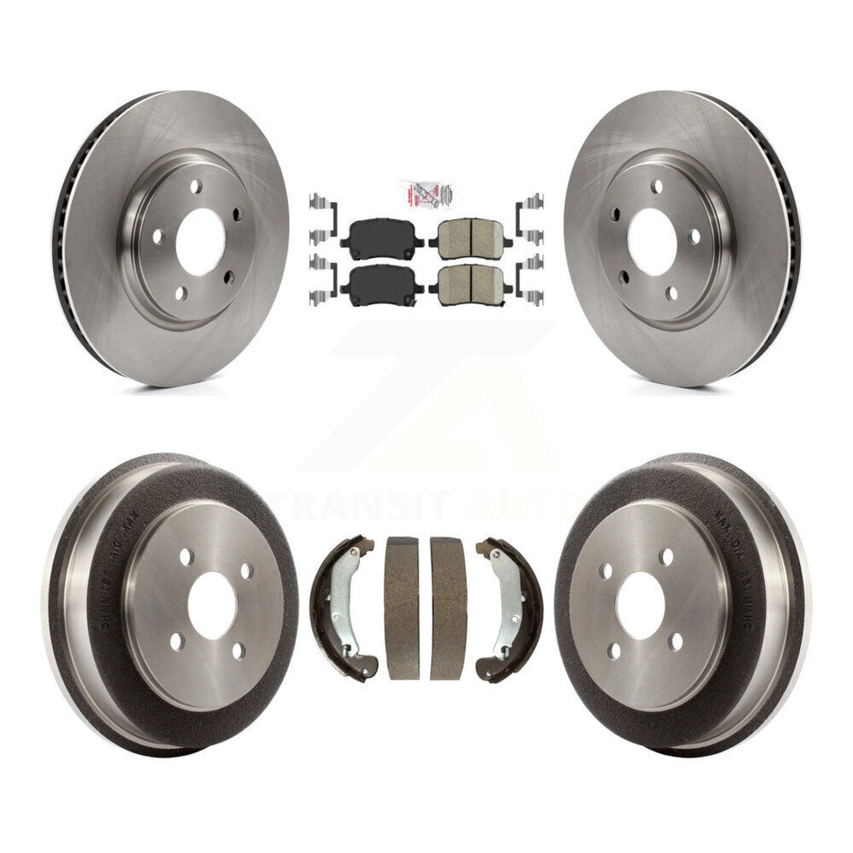 Front Rear Brake Rotors Ceramic Pad Drum Kit For 06 Pontiac Pursuit With Disc Brakes K8A-105044