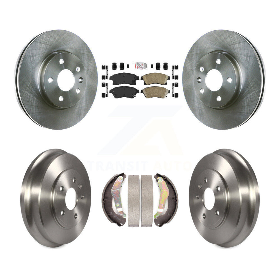 Front Rear Disc Brake Rotors Ceramic Pads And Drum Kit For Chevrolet Sonic K8A-105048