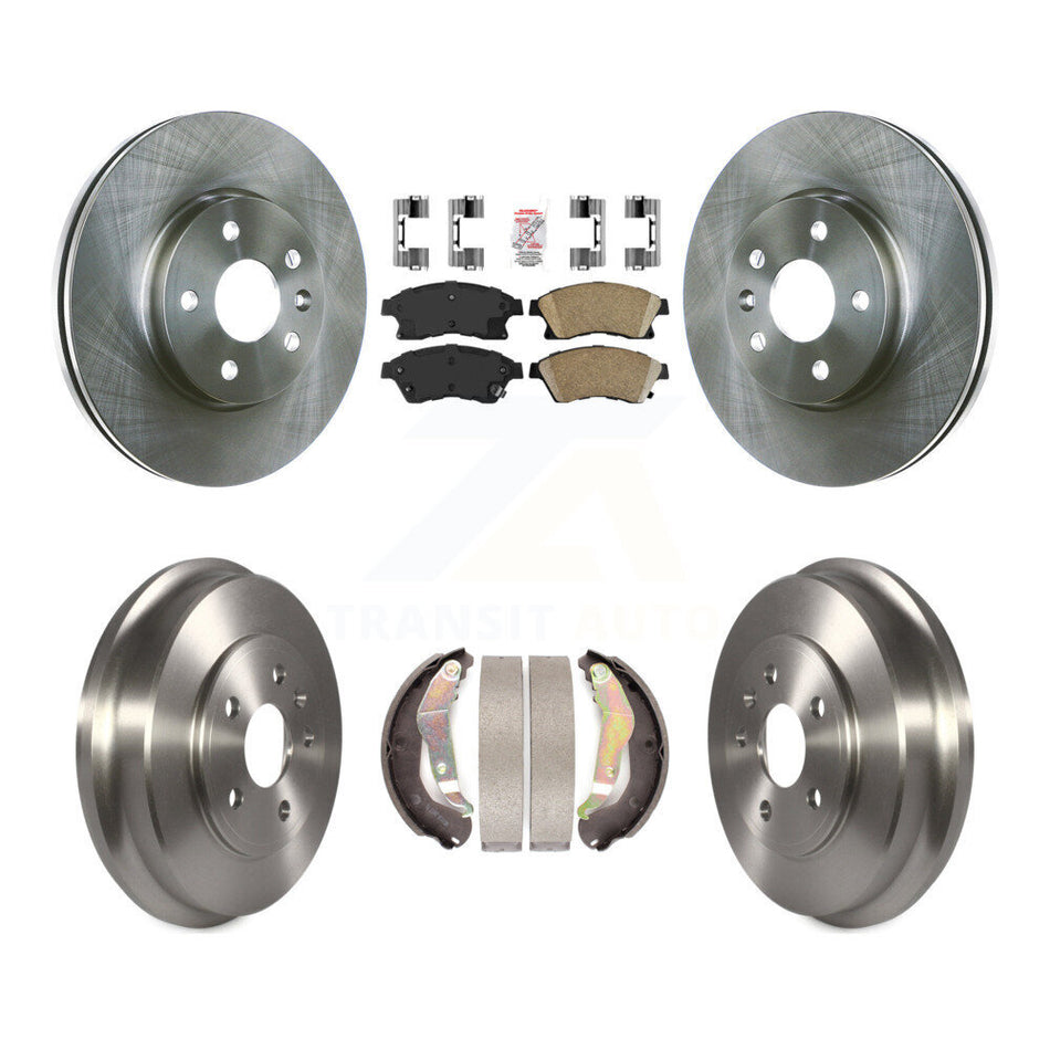 Front Rear Disc Brake Rotors Ceramic Pads And Drum Kit For Chevrolet Sonic K8A-105049