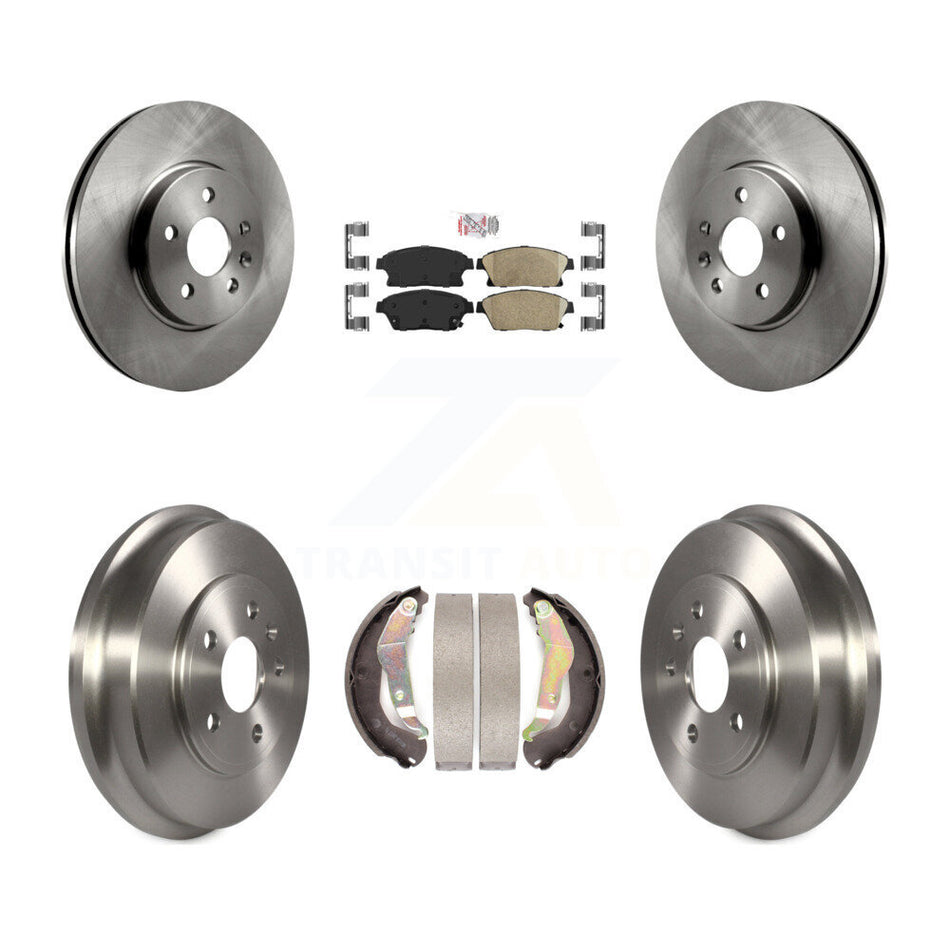 Front Rear Disc Brake Rotors Ceramic Pads And Drum Kit For 2013-2017 Chevrolet Trax K8A-105053