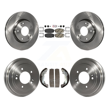 Front Rear Disc Brake Rotors Ceramic Pads And Drum Kit For Hyundai Elantra K8A-105063