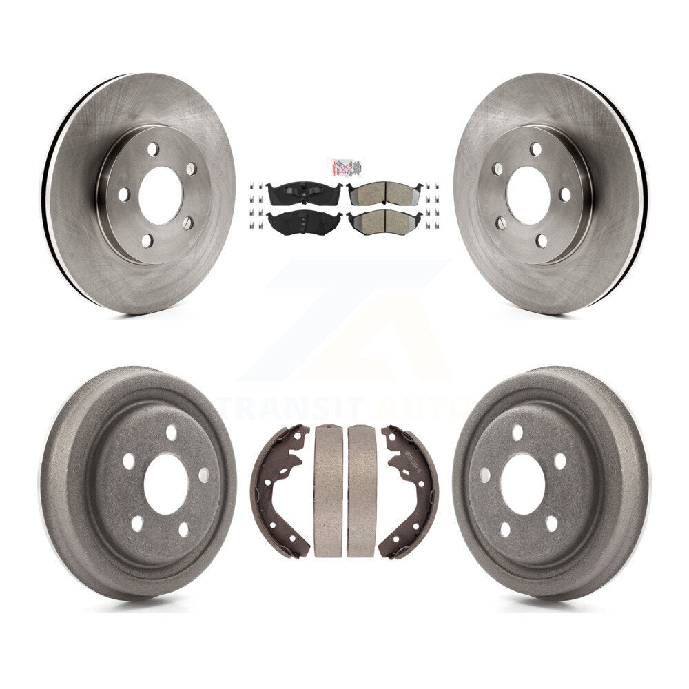 Front Rear Brake Rotor Semi-Metallic Pad Drum Kit For Neon Dodge Chrysler Plymouth SX 2.0 K8A-105064