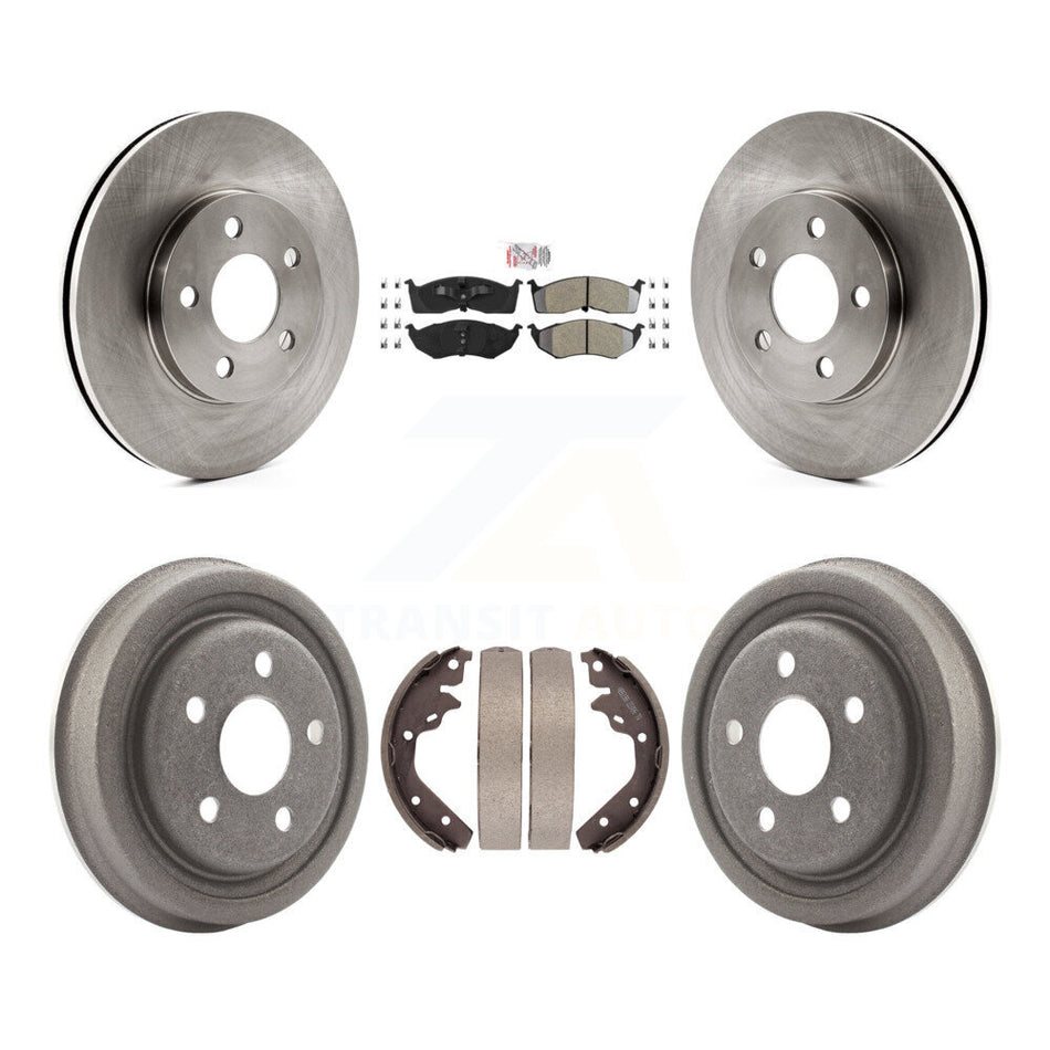 Front Rear Brake Rotor Semi-Metallic Pad Drum Kit For Neon Dodge Chrysler Plymouth SX 2.0 K8A-105064