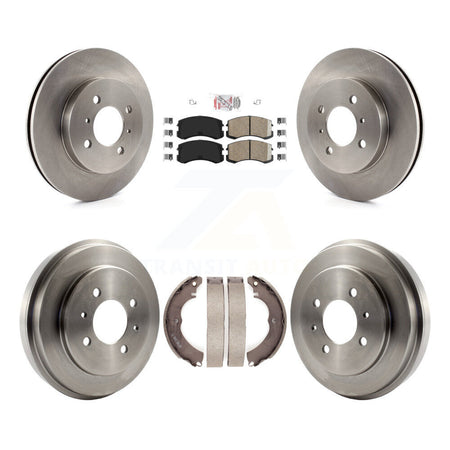 Front Rear Disc Brake Rotors Ceramic Pads And Drum Kit For Mitsubishi Lancer K8A-105067