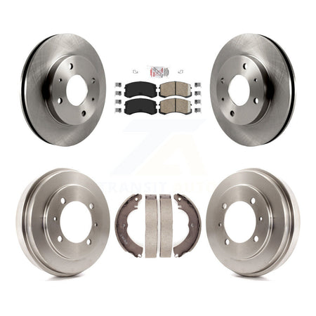 Front Rear Disc Brake Rotors Ceramic Pads And Drum Kit For Mitsubishi Lancer K8A-105070