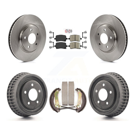 Front Rear Brake Rotors Ceramic Pad & Drum Kit For 2004 Chevrolet Malibu rear brakes K8A-105074
